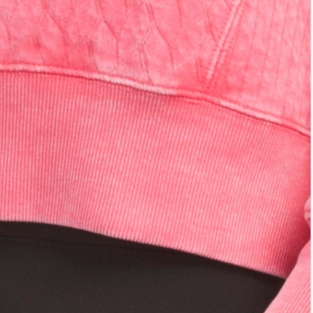 NWT HARMONY & BALANCE Oversized Cotton Washed Jacquard Hoodie Size XS - Picture 7 of 16